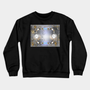 Gray Background with Manometers Crewneck Sweatshirt